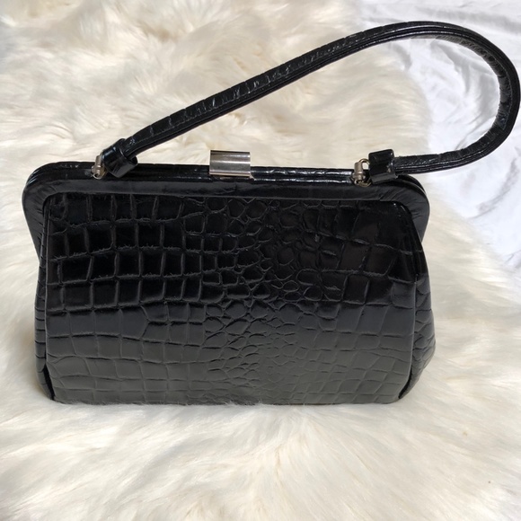 Vintage Mid Century Supreme Leather Handbag Purse - Picture 3 of 12